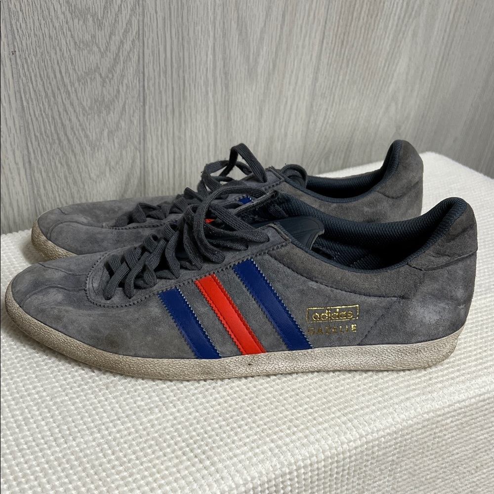 Adidas Gazelle Gray Suede Sneakers with Mens Sz 10.5